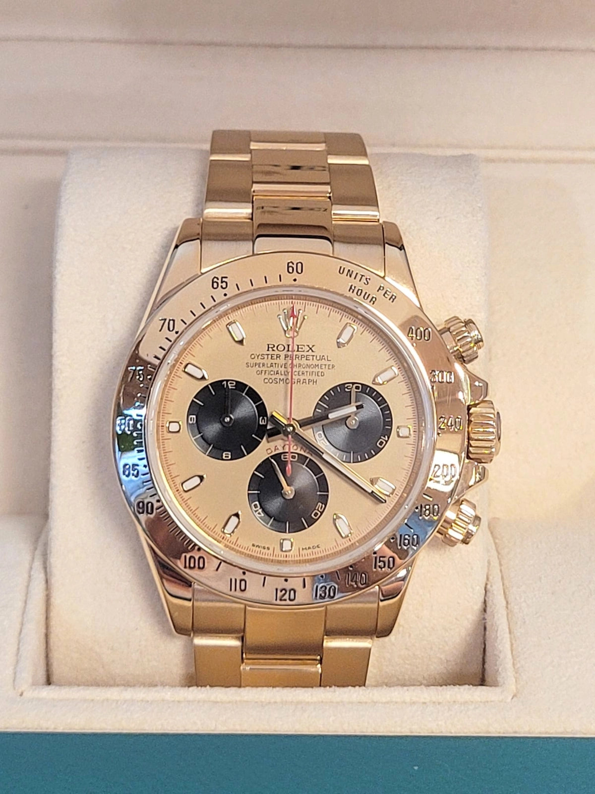 2006 Rolex Daytona 116528 Reverse Paul Newman Dial 18kt Oyster No Papers 40mm