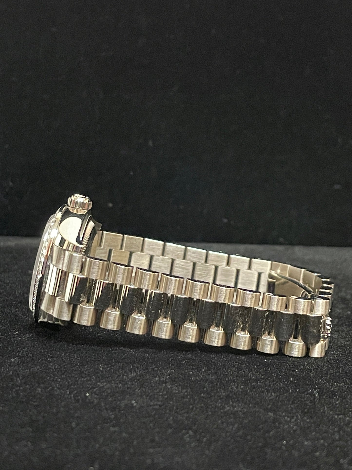2024 Rolex Ladies Datejust 279139RBR Diamond Bezel Pink 18kt WG President 28mm