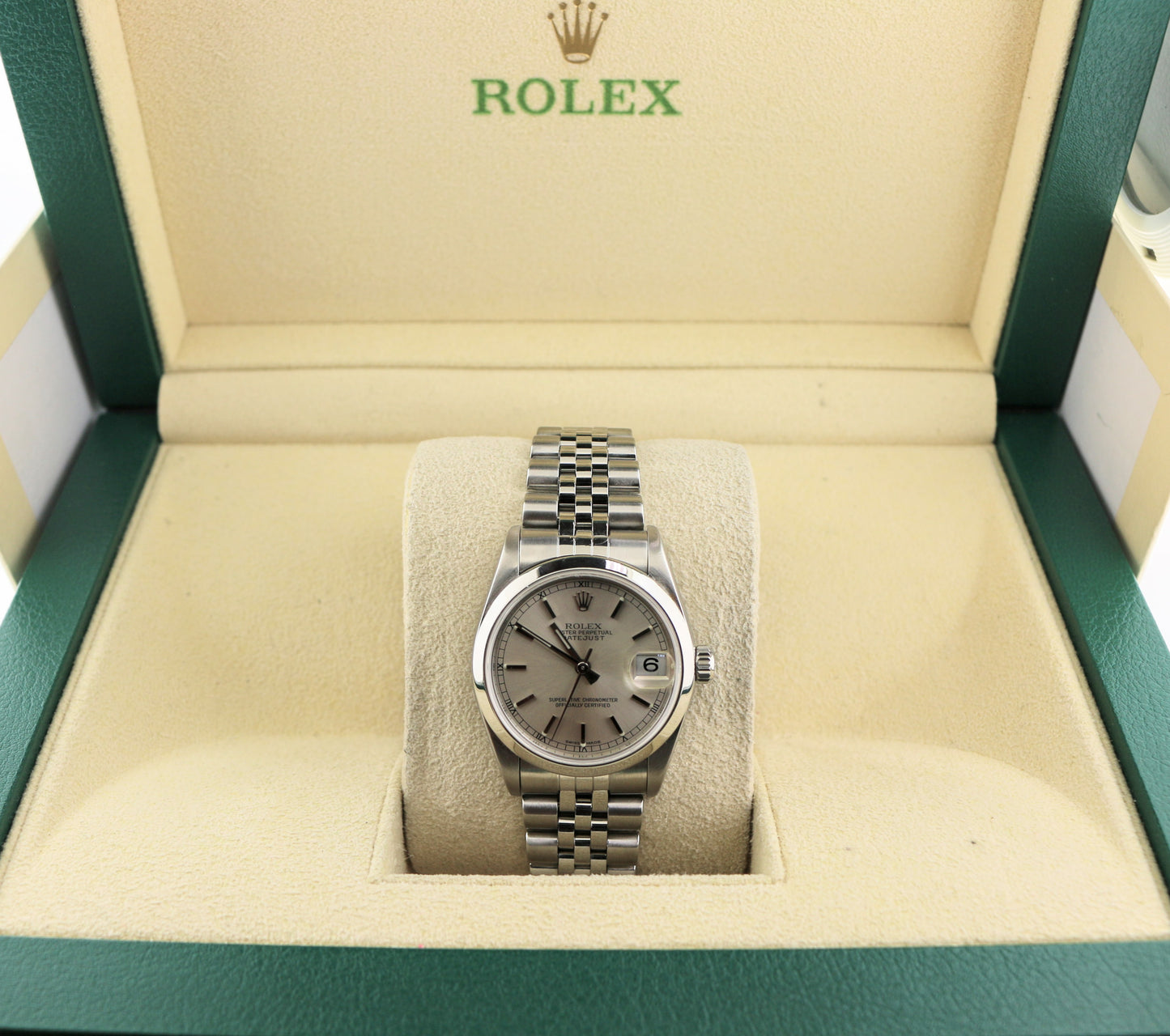 2006 Rolex Midsize Datejust 78240 Silver Dial SS Jubilee No Papers 31mm
