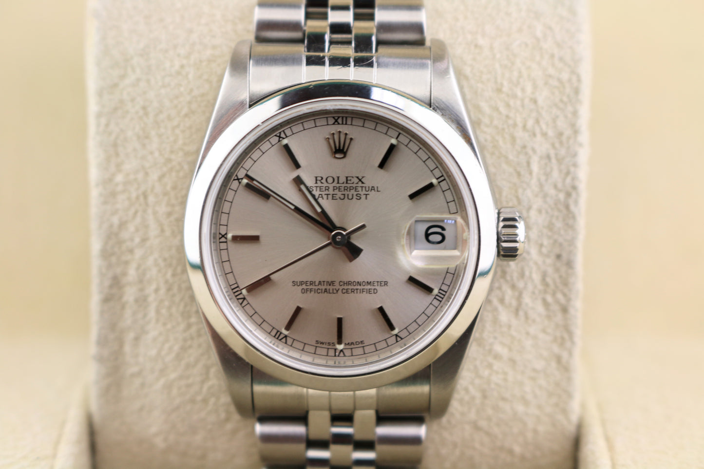 2006 Rolex Midsize Datejust 78240 Silver Dial SS Jubilee No Papers 31mm