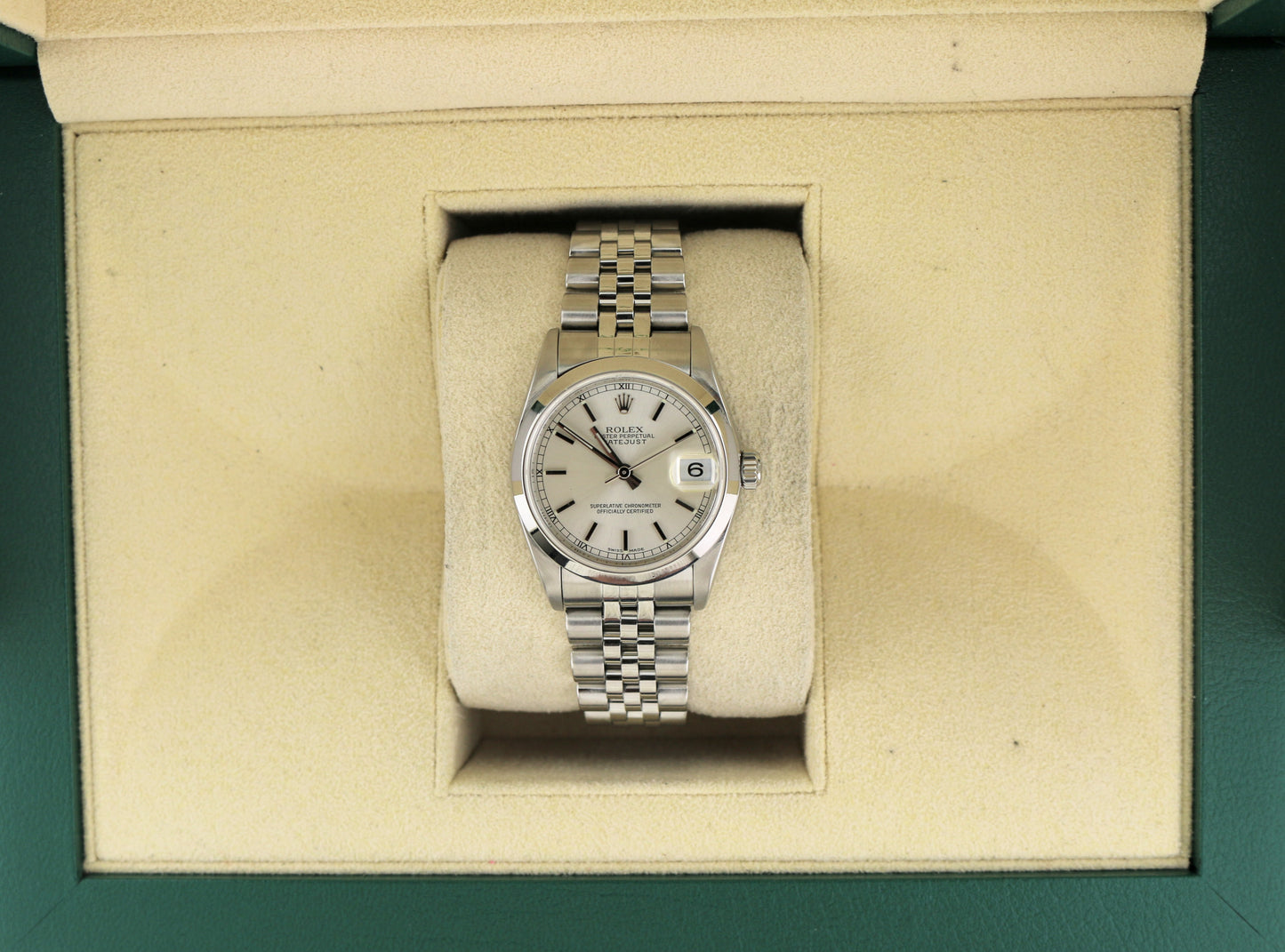 2006 Rolex Midsize Datejust 78240 Silver Dial SS Jubilee No Papers 31mm