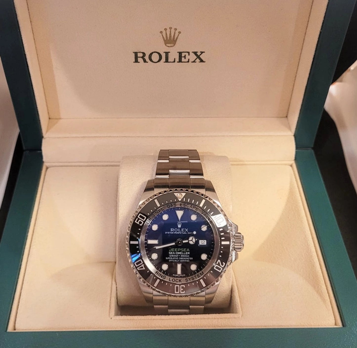 2017 Rolex Deepsea James Cameron 116660 Black Blue Dial SS Oyster No Papers 44mm