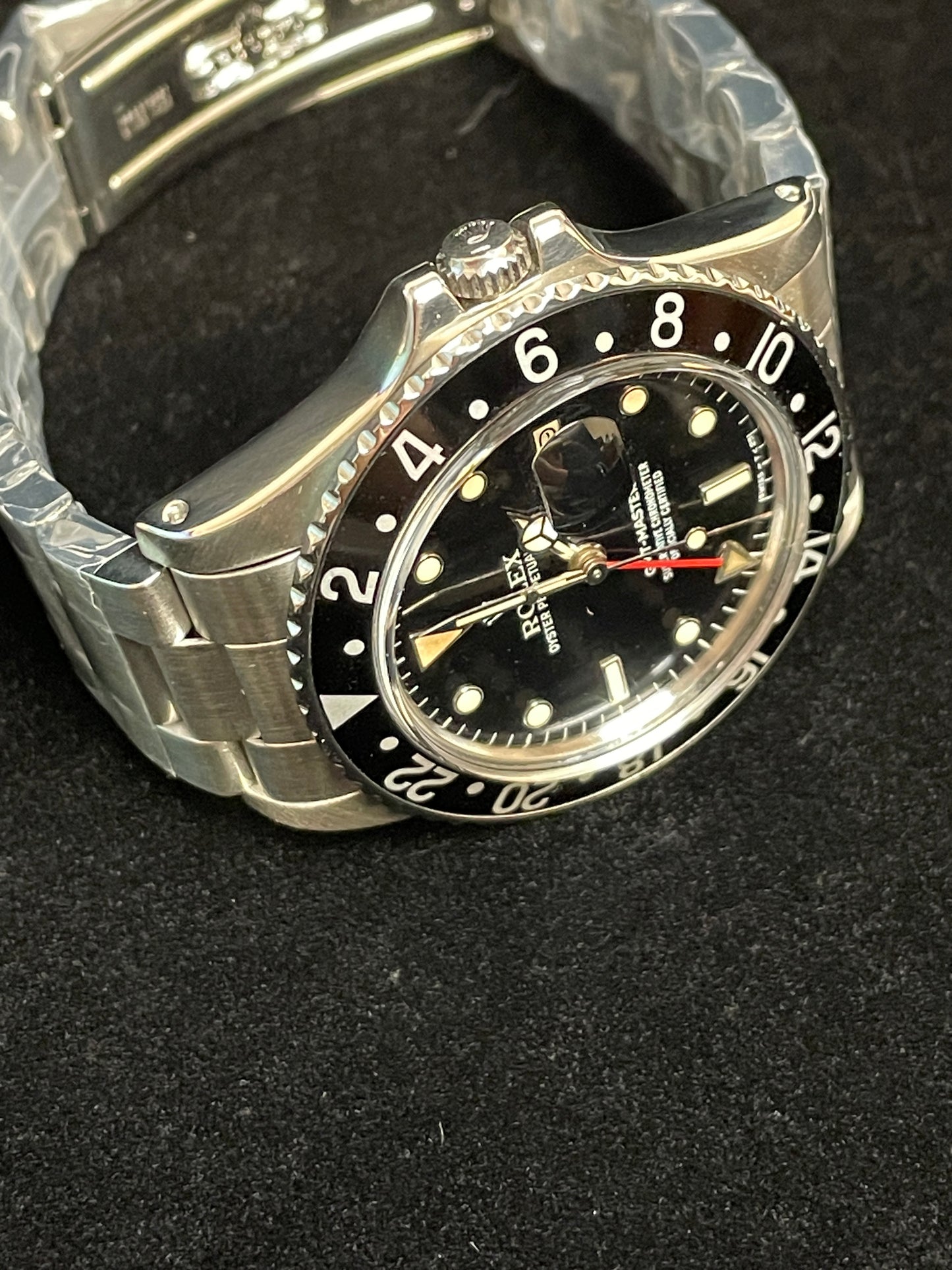 1985 Rolex GMT-Master 16750 Patina Black Dial SS Oyster No Papers 40mm