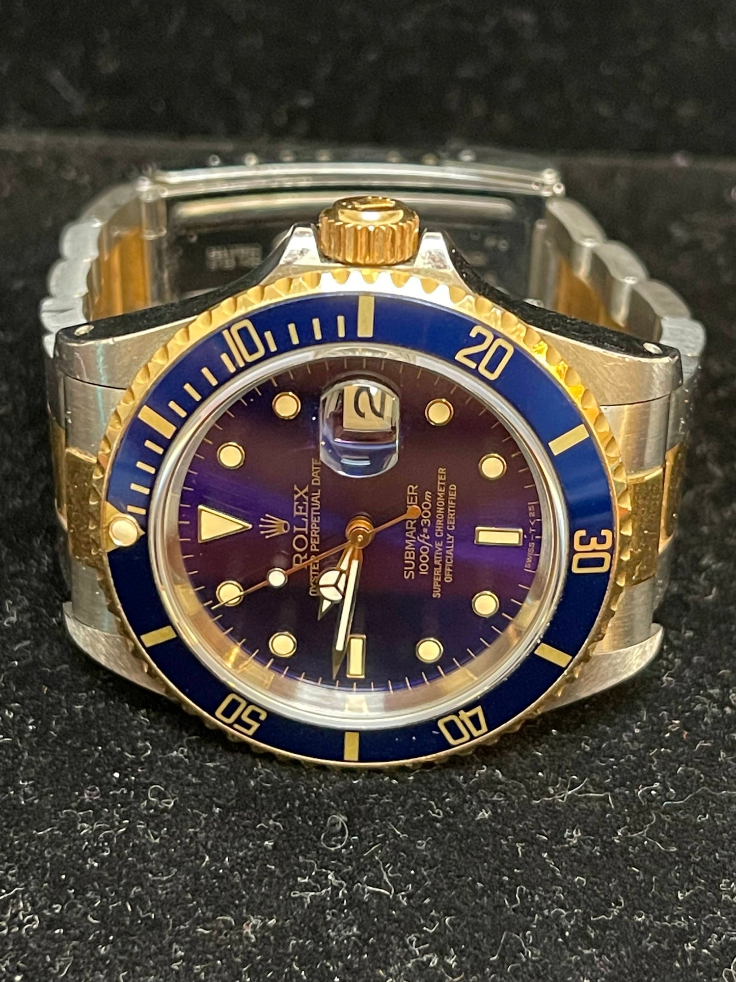 1990 Rolex Submariner 16613 Blue Dial TT Oyster No Papers 40mm