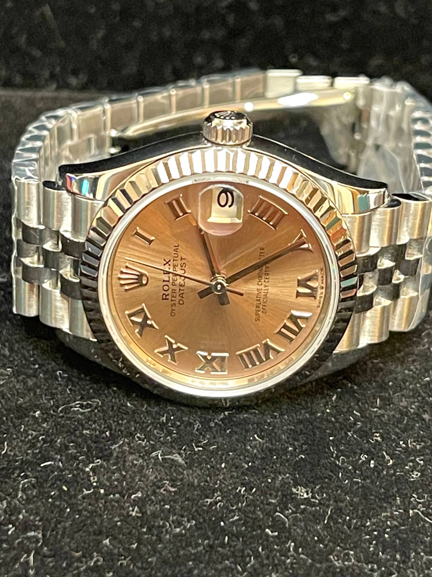 2020 Rolex Datejust 278274 Midsize Pink Roman SS Jubilee With Papers 31mm