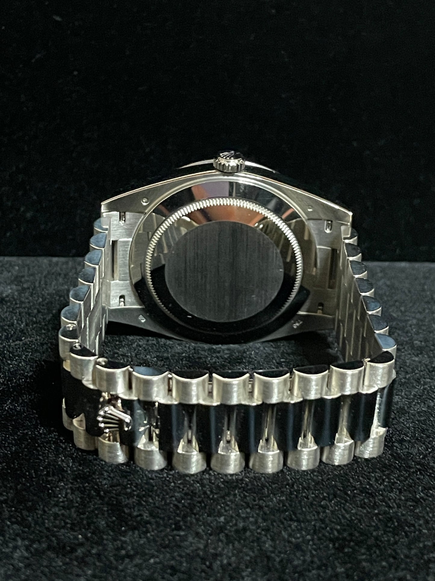 2015 Rolex Day-Date 228349RBR Baguette Diam Dial + Bezel 18kt President WG 40mm