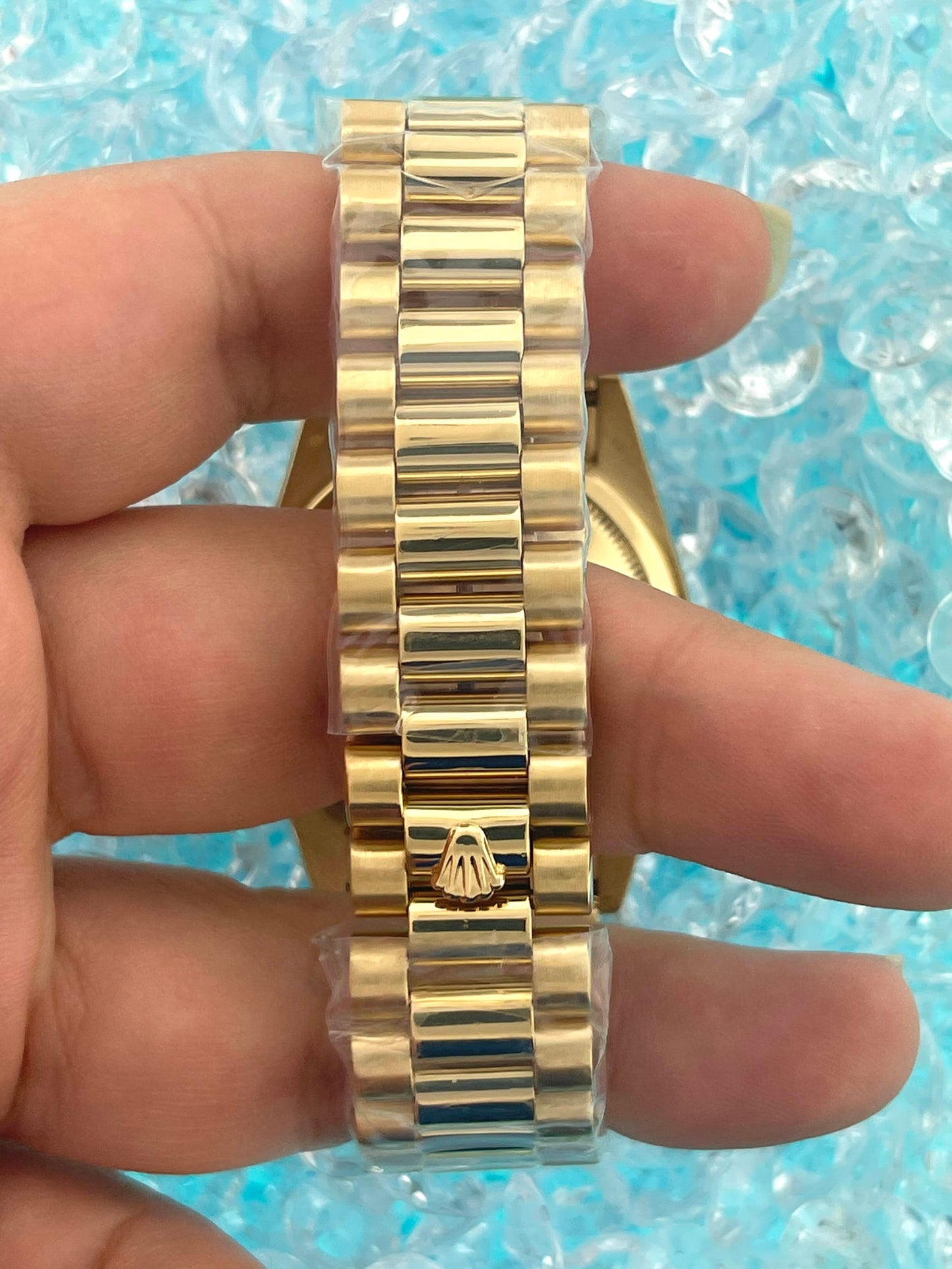Rolex DayDate 118238 Pink Dial SEL 18K Bracelet With 2006 RSC Paperwork 36mm