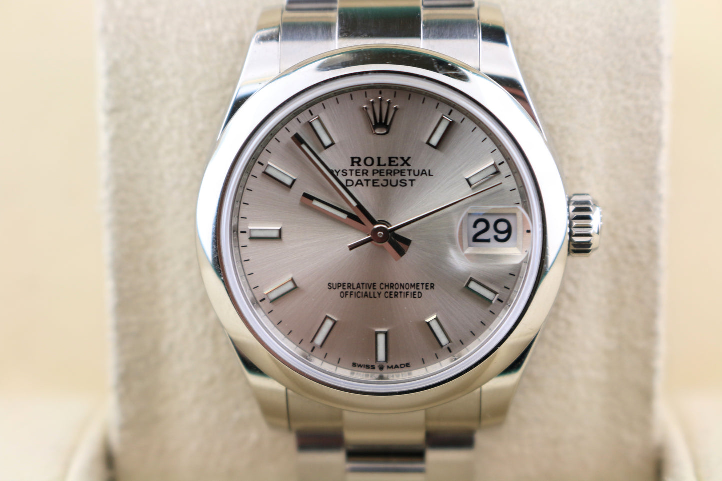 2021 Rolex Ladies Datejust 278240 Silver Dial Midsize SS Oyster No Papers 31mm