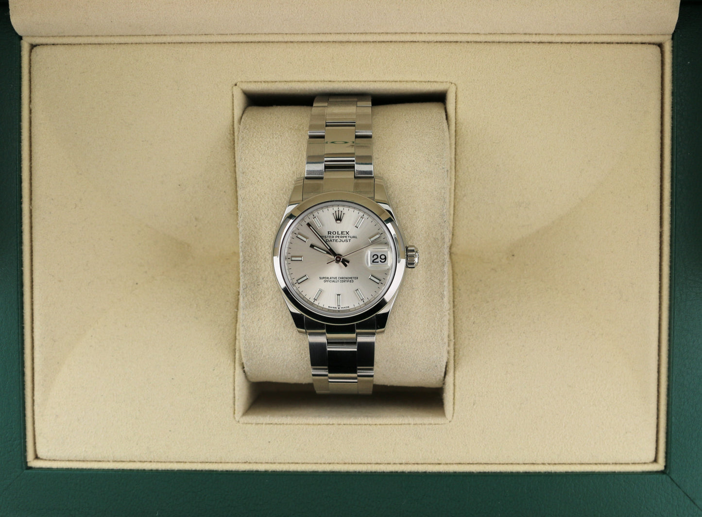 2021 Rolex Ladies Datejust 278240 Silver Dial Midsize SS Oyster No Papers 31mm