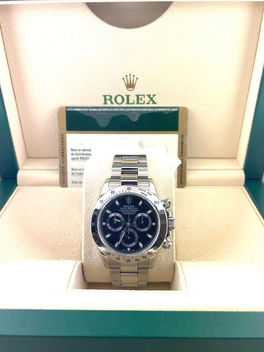 2008 Rolex Daytona Cosmograph 116520 Black Dial Oyster W/ B+ P 40mm