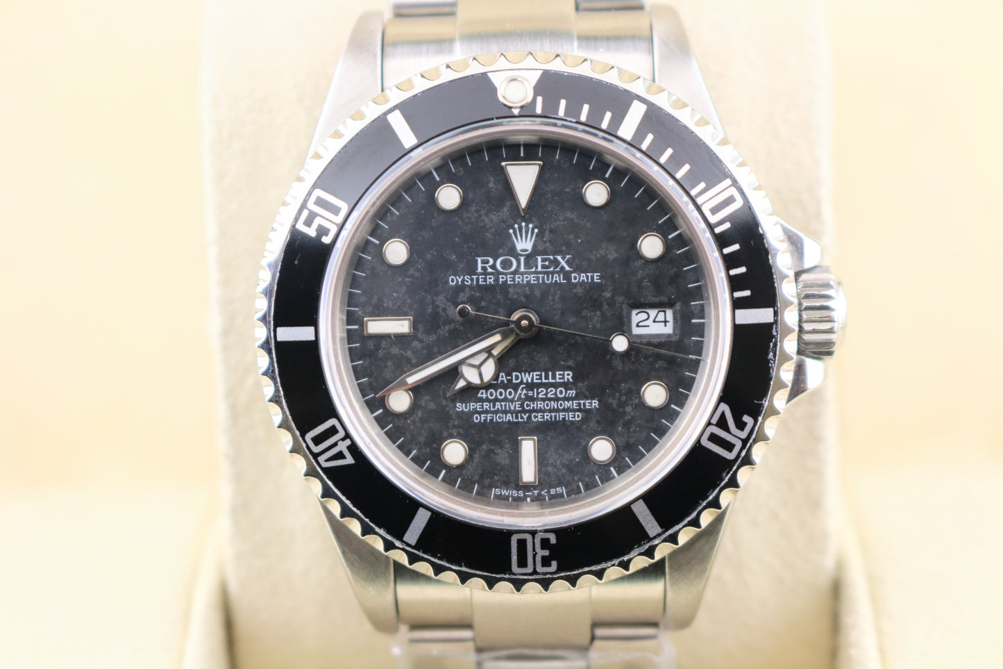 1987 Rolex Sea-Dweller 16660 Black Dial Tropical SS Oyster No Papers 40mm