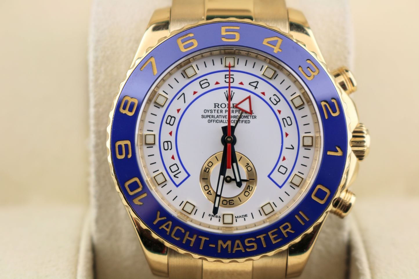 2007 Rolex Yacht-Master II 116688 White Dial 18kt Oyster No Papers 44mm