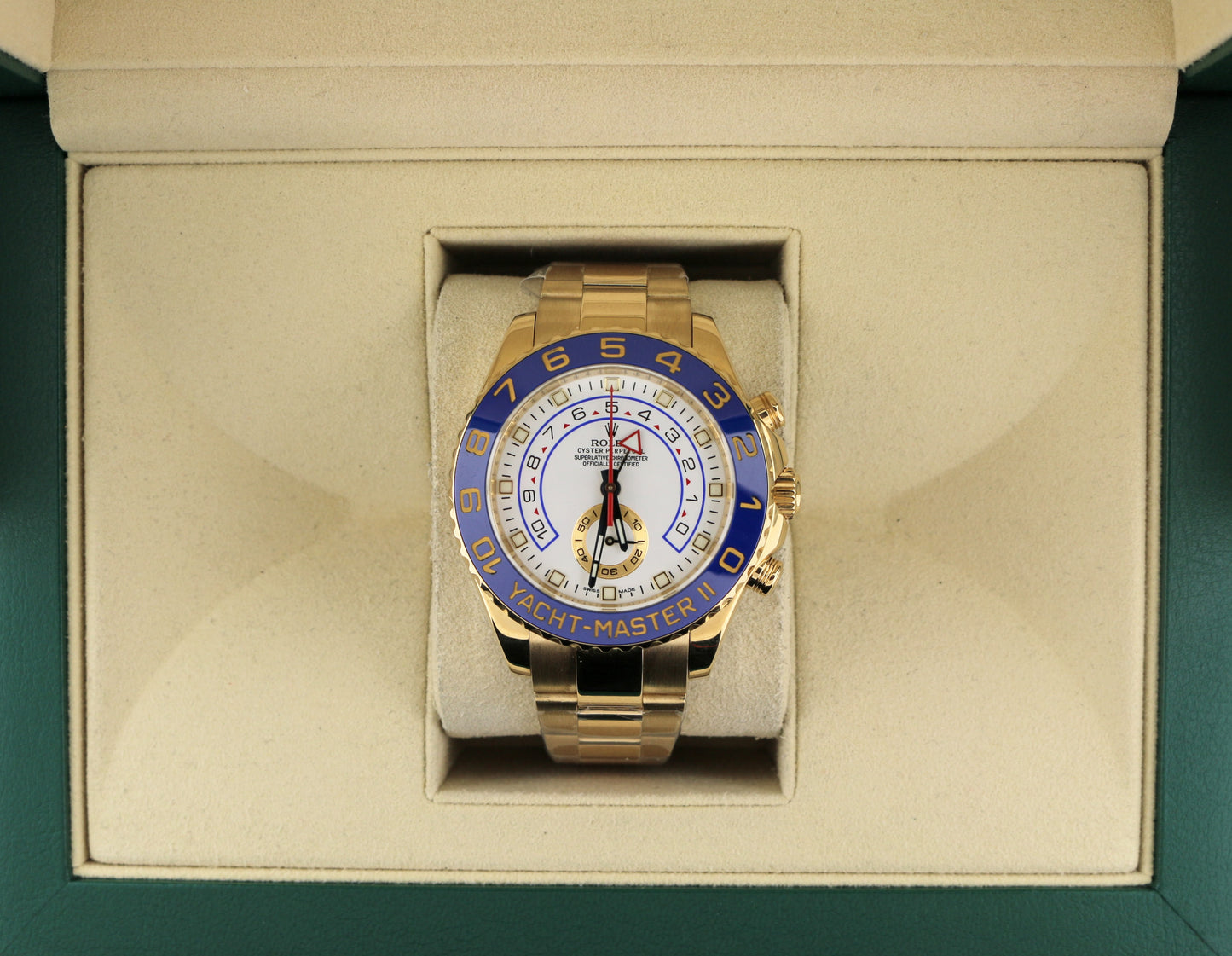 2007 Rolex Yacht-Master II 116688 White Dial 18kt Oyster No Papers 44mm