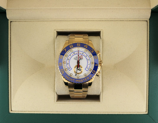 2007 Rolex Yacht-Master II 116688 White Dial 18kt Oyster No Papers 44mm