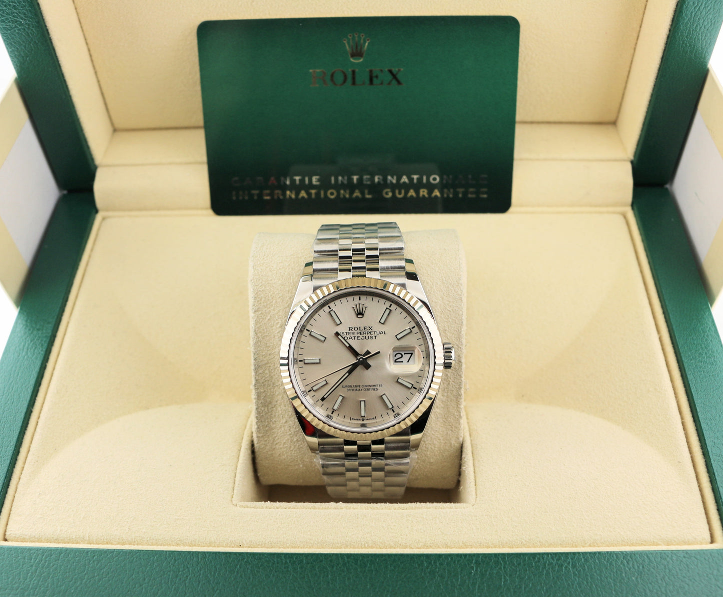 2020 Rolex Datejust 126234 Silver Dial SS Jubilee With Papers 36mm