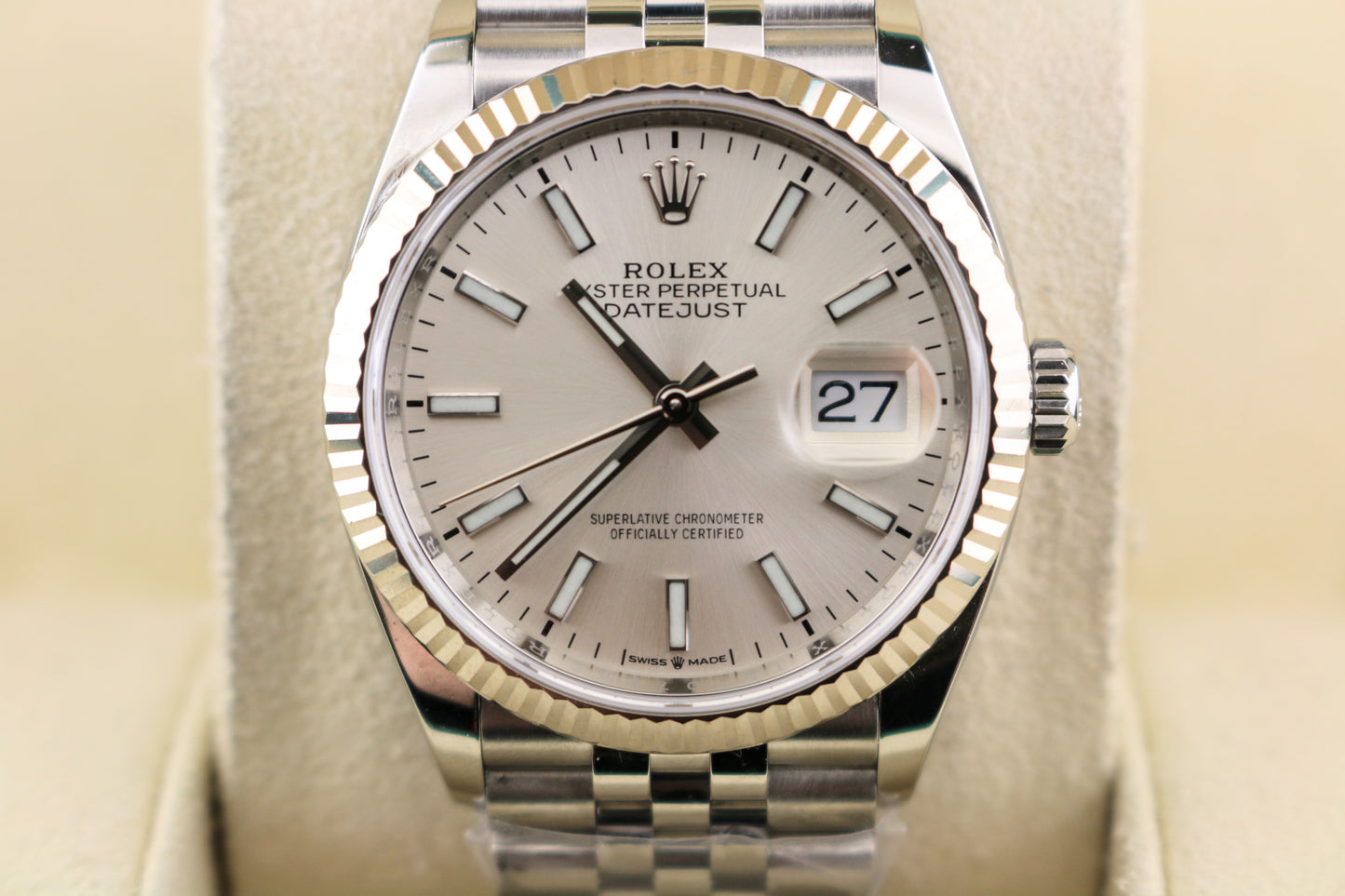 2020 Rolex Datejust 126234 Silver Dial SS Jubilee With Papers 36mm