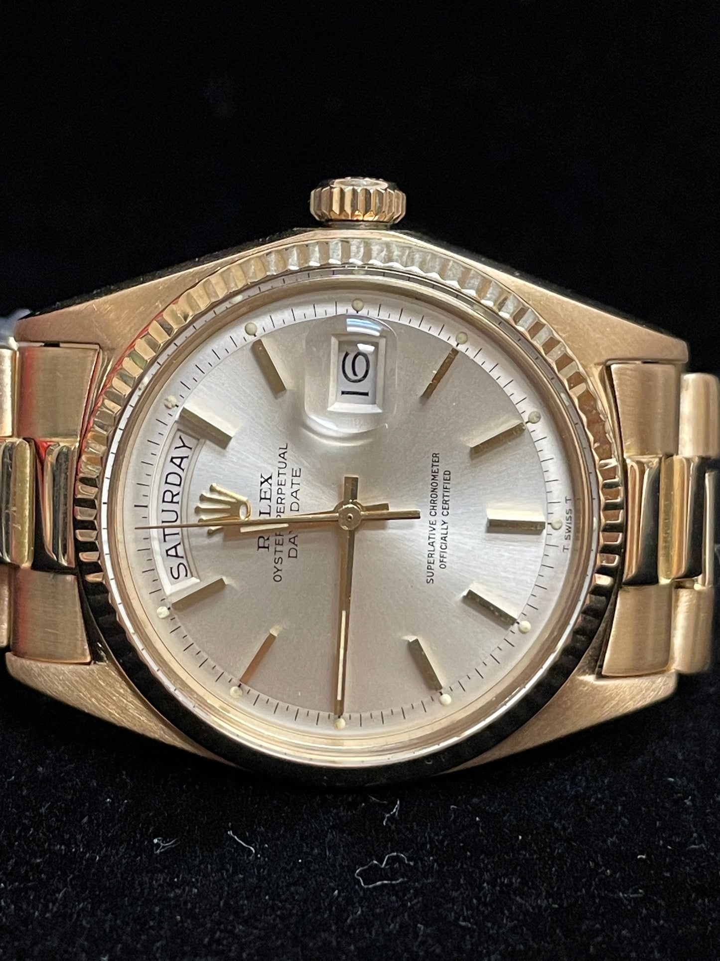 1974 Rolex Day-Date 1803 Silver Dial 18kt President No Papers 36mm