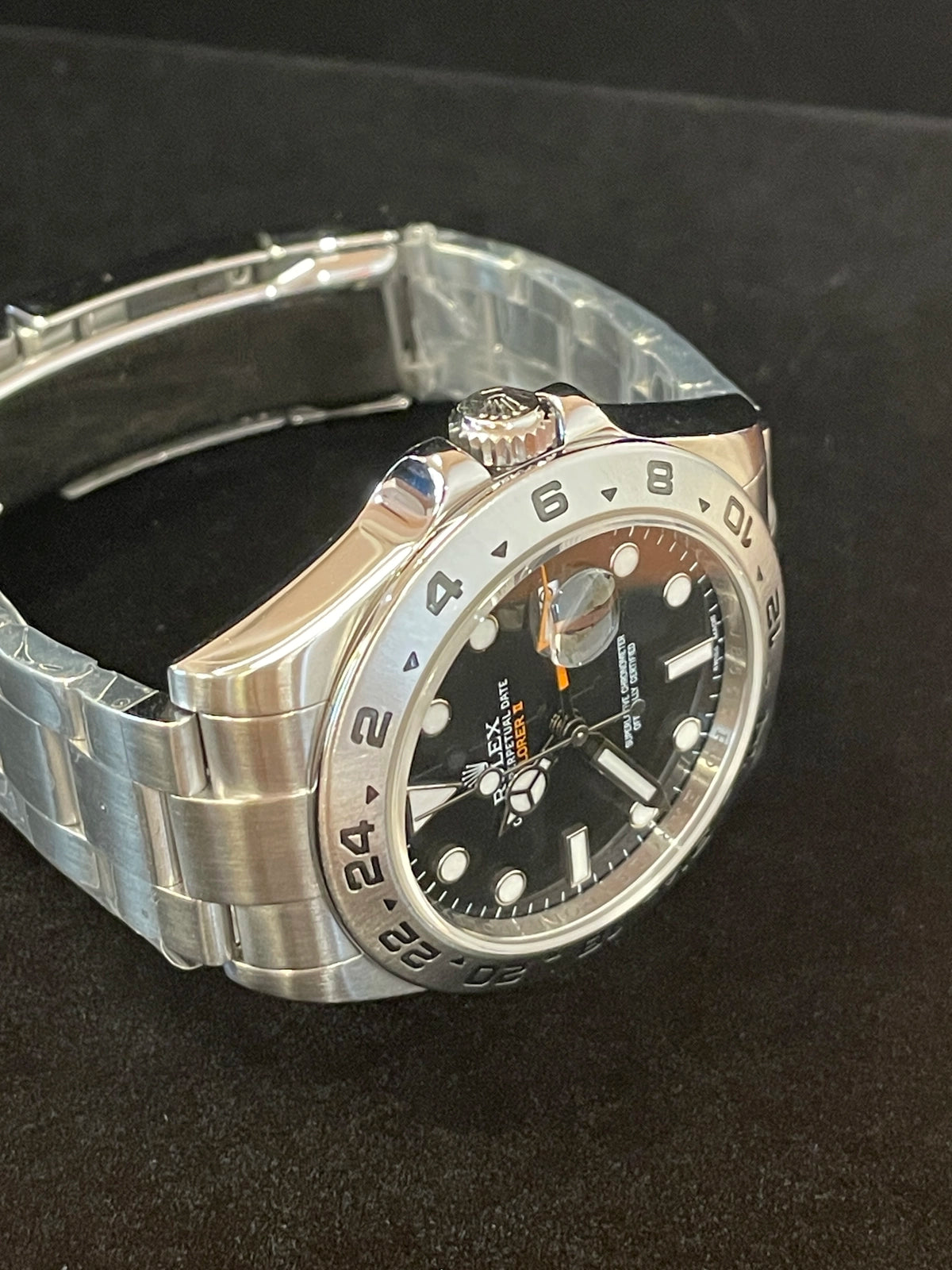 2014 Rolex Explorer II 216570 Black Dial SS Oyster With Papers 42mm