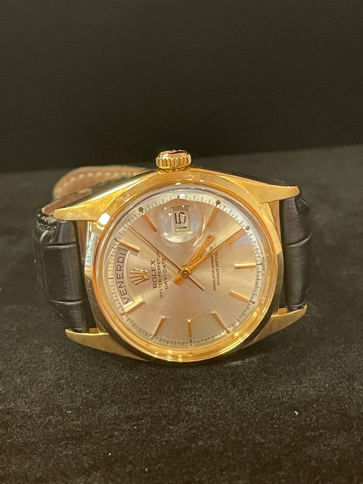 1957 Rolex Day-Date 6612 Silver Dial Italian Date Wheel 36mm