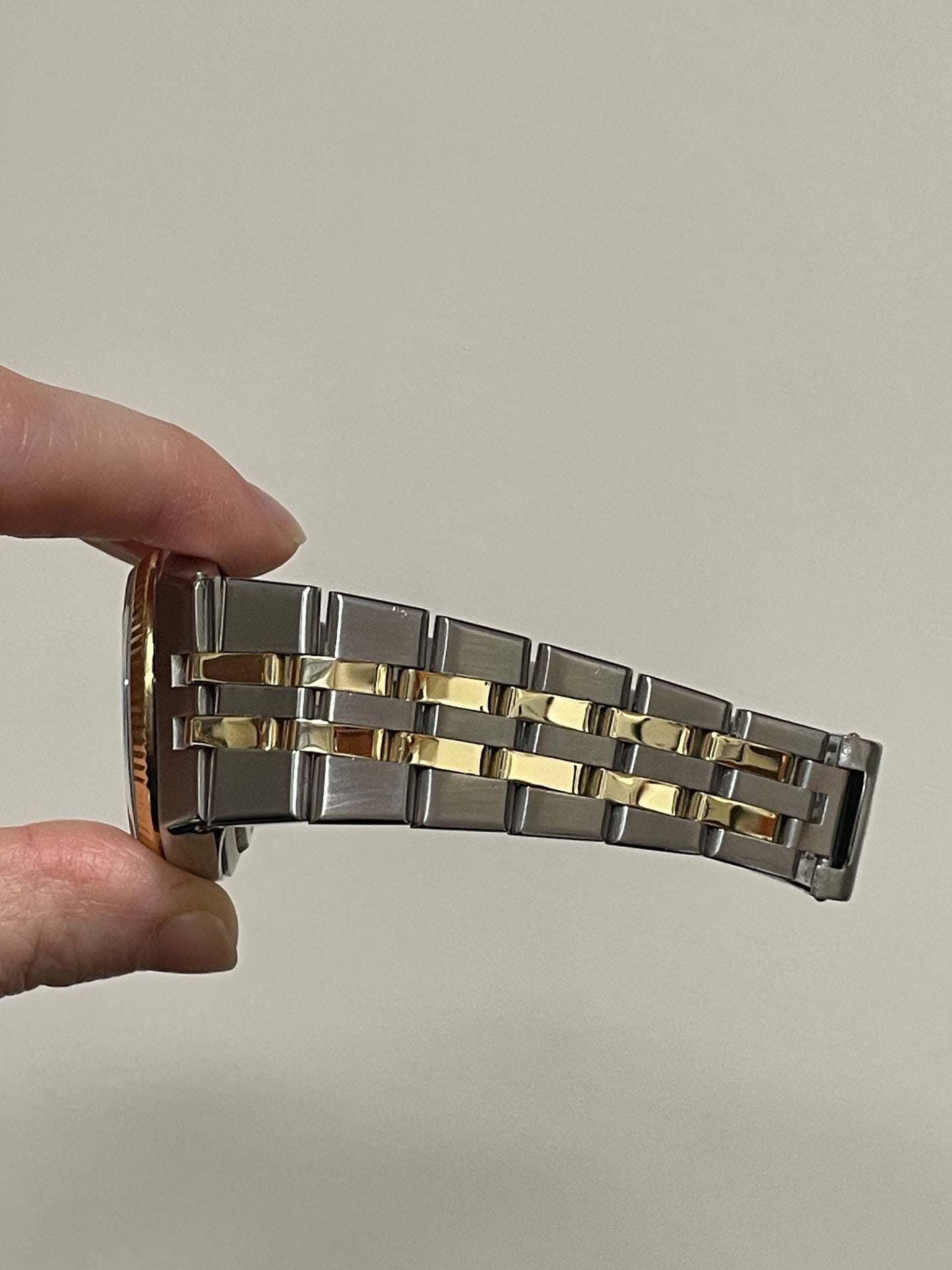 1978 Rolex Datejust Oysterquartz 17013 Silver Dial TT 18kt No Papers 36mm