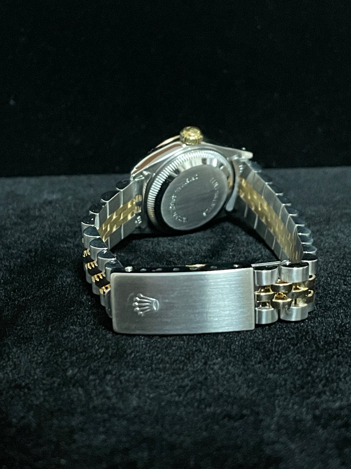 1986 Rolex Lady Datejust 69173 Champagne Arabic Dial TT 18kt Jubilee Papers 26mm