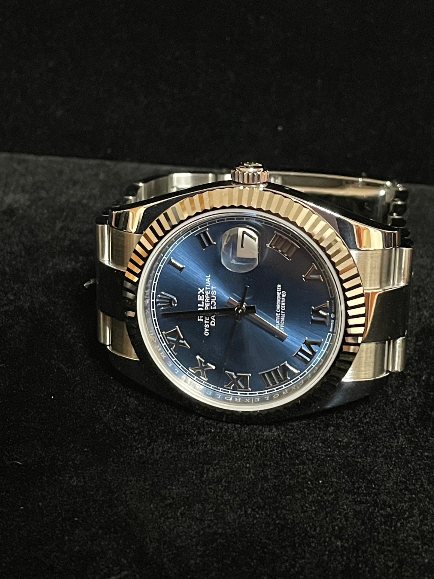 2024 Rolex Datejust 126334 Blue Roman Dial SS Fluted Bezel Oyster No Papers 41mm