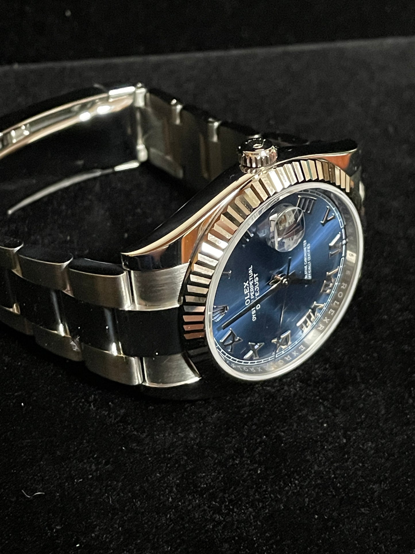 2024 Rolex Datejust 126334 Blue Roman Dial SS Fluted Bezel Oyster No Papers 41mm