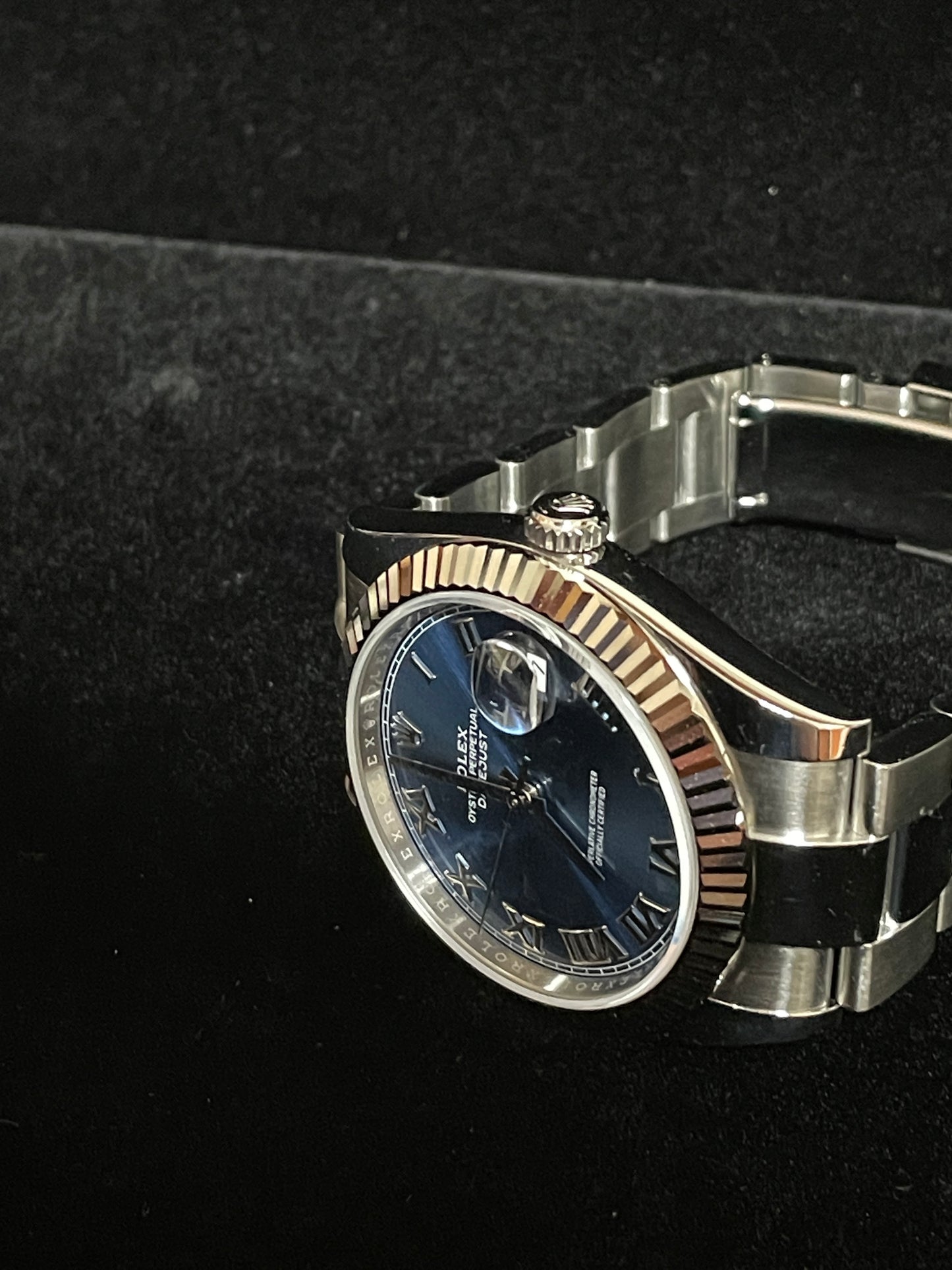2024 Rolex Datejust 126334 Blue Roman Dial SS Fluted Bezel Oyster No Papers 41mm