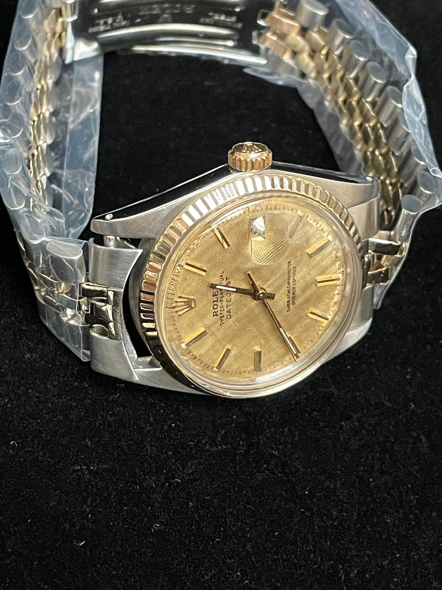1978 Rolex Datejust 1601 Champagne Dial TT Jubilee No Papers 36mm