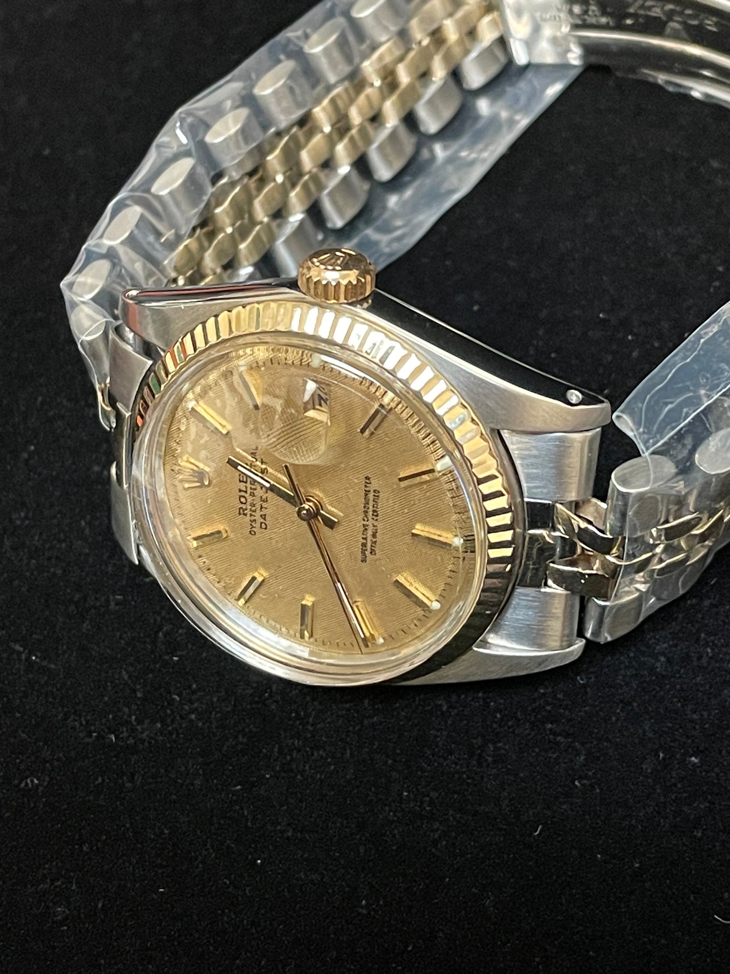 1978 Rolex Datejust 1601 Champagne Dial TT Jubilee No Papers 36mm