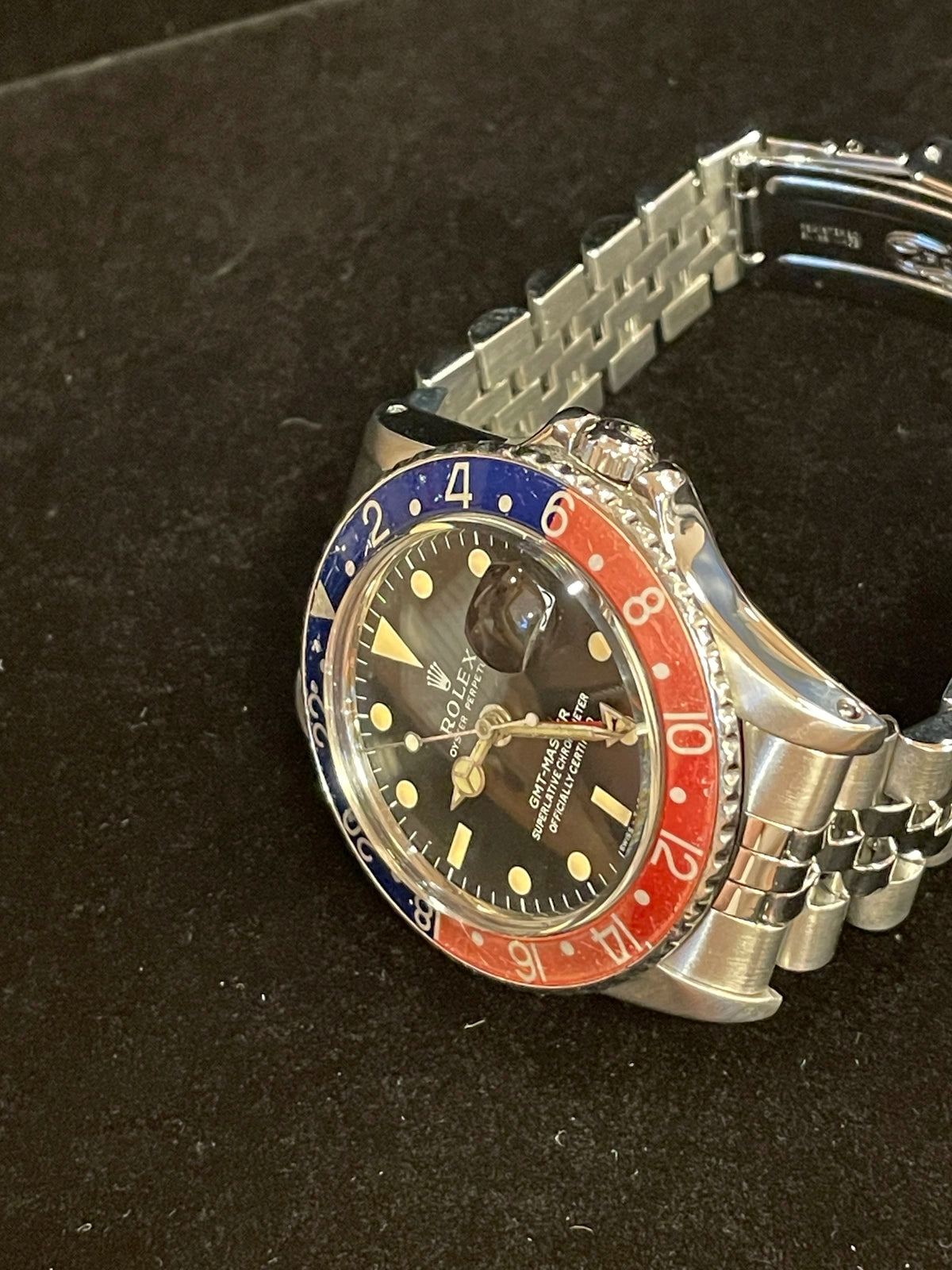 1966 Rolex Pepsi GMT-Master 1675 Black Matte Dial SS Jubilee No Papers 40mm