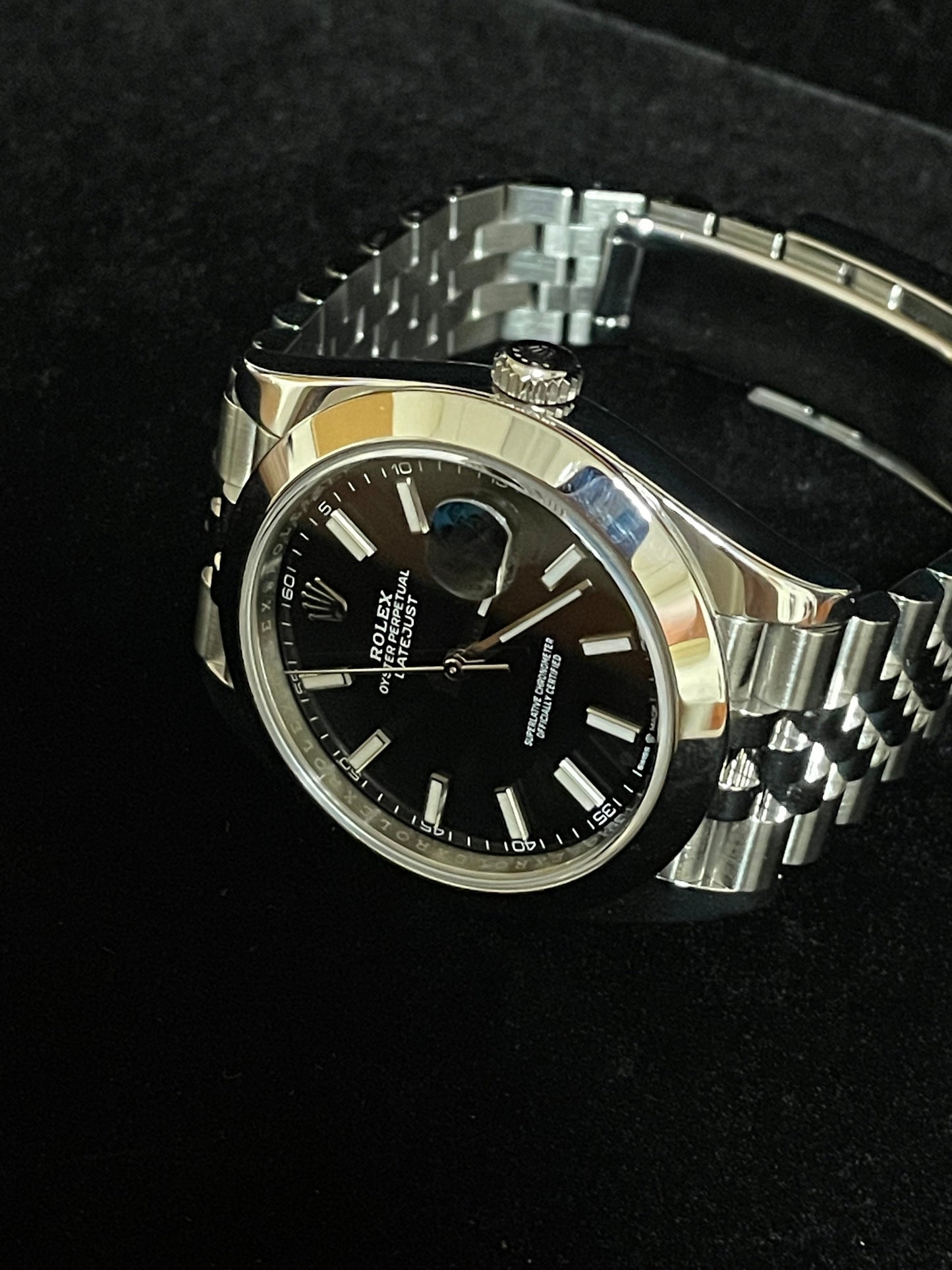 OHA 2020 Rolex Datejust 126300 Black Dial SS Jubilee With Papers 41mm