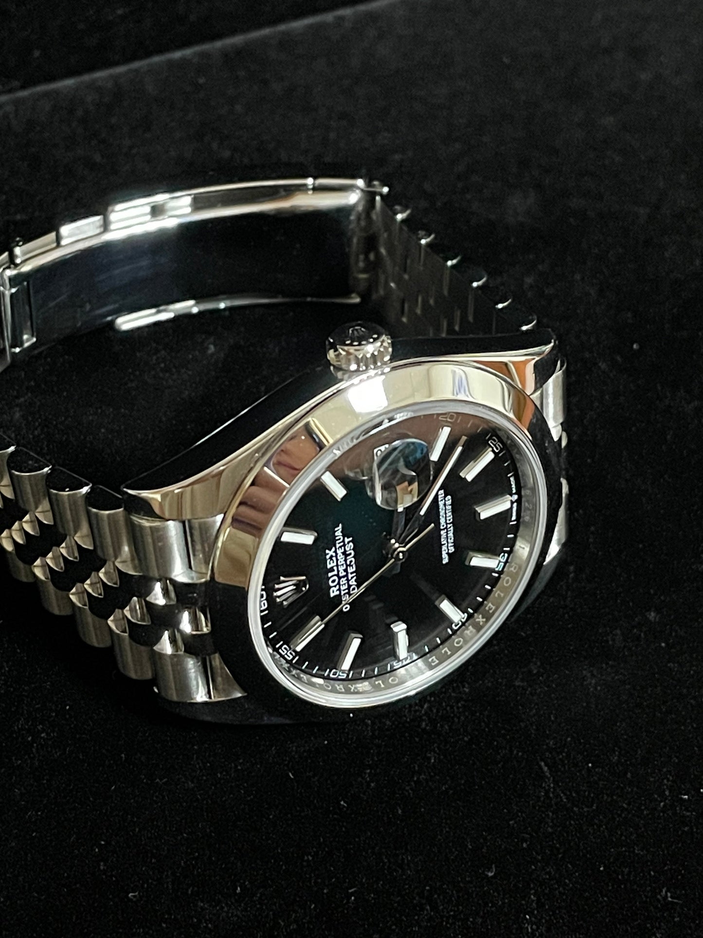OHA 2020 Rolex Datejust 126300 Black Dial SS Jubilee With Papers 41mm
