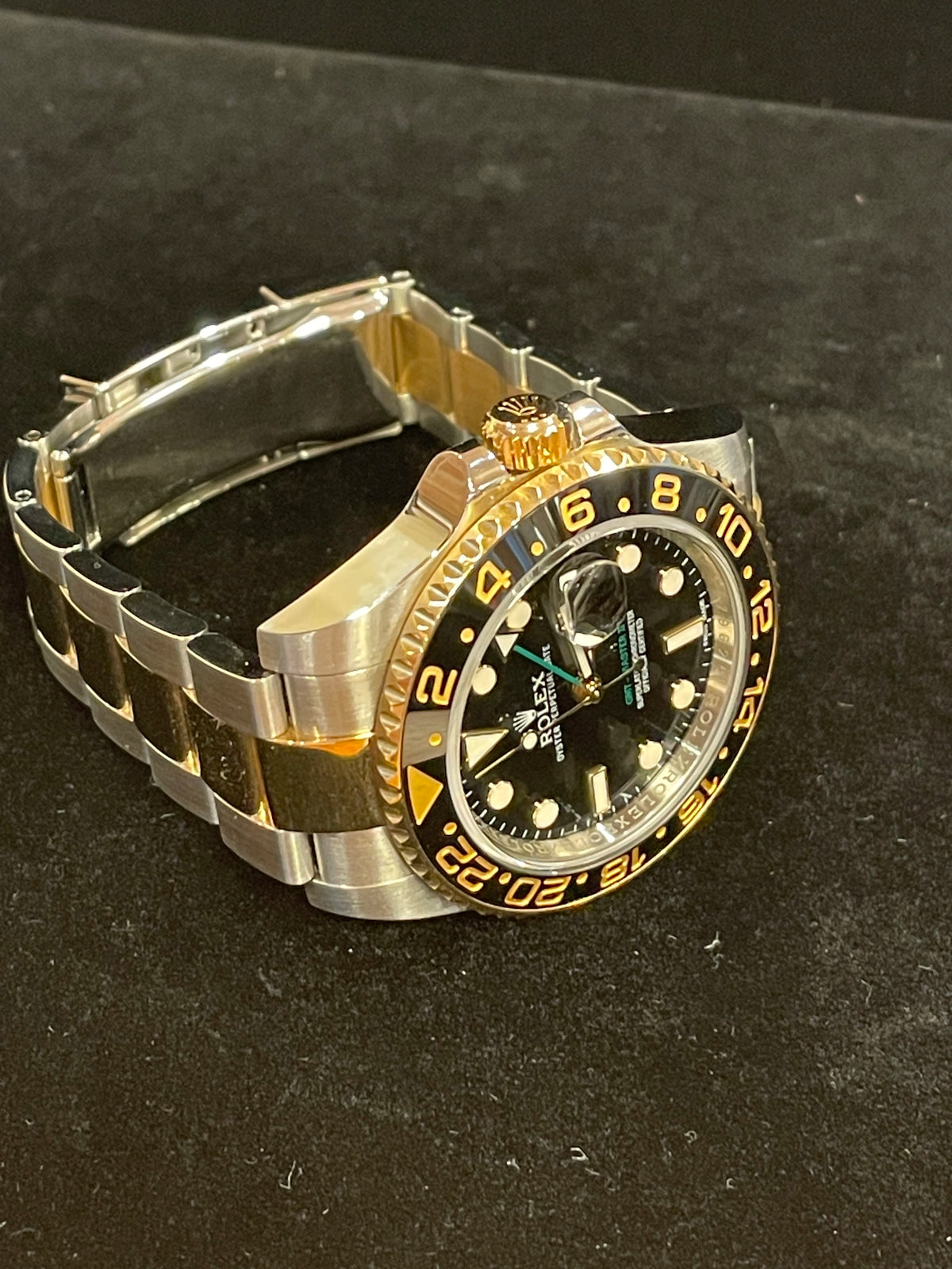 2012 Rolex GMT-Master II 116713 Black Dial TT 18kt Oyster With Papers 40mm