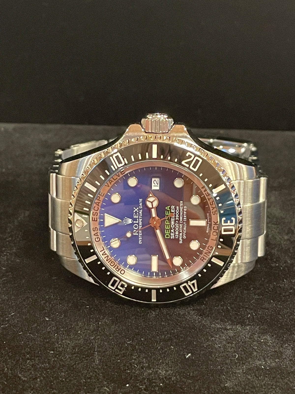 2017 Rolex Deepsea James Cameron 116660 Black Blue Dial SS Oyster No Papers 44mm