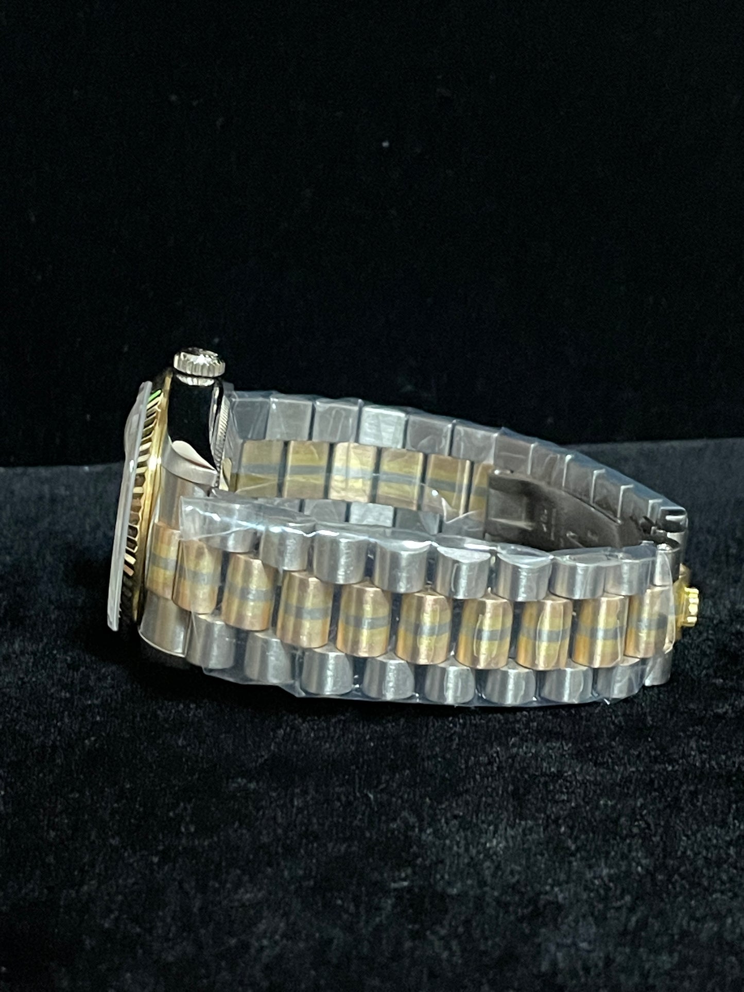1990 Rolex Day-Date Tridor 18239b Champagne Computer Dial 18kt President 36mm
