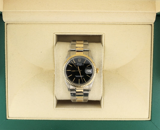 1983 Rolex Date 15053 Black Dial TT Oyster No Papers 34mm