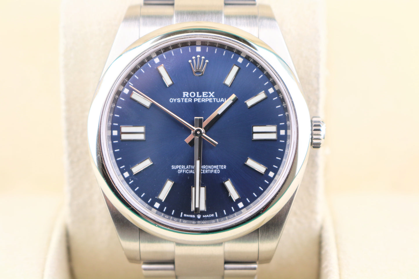 2024 Rolex Oyster Perpetual 124300 Blue Dial SS Oyster With Papers 41mm