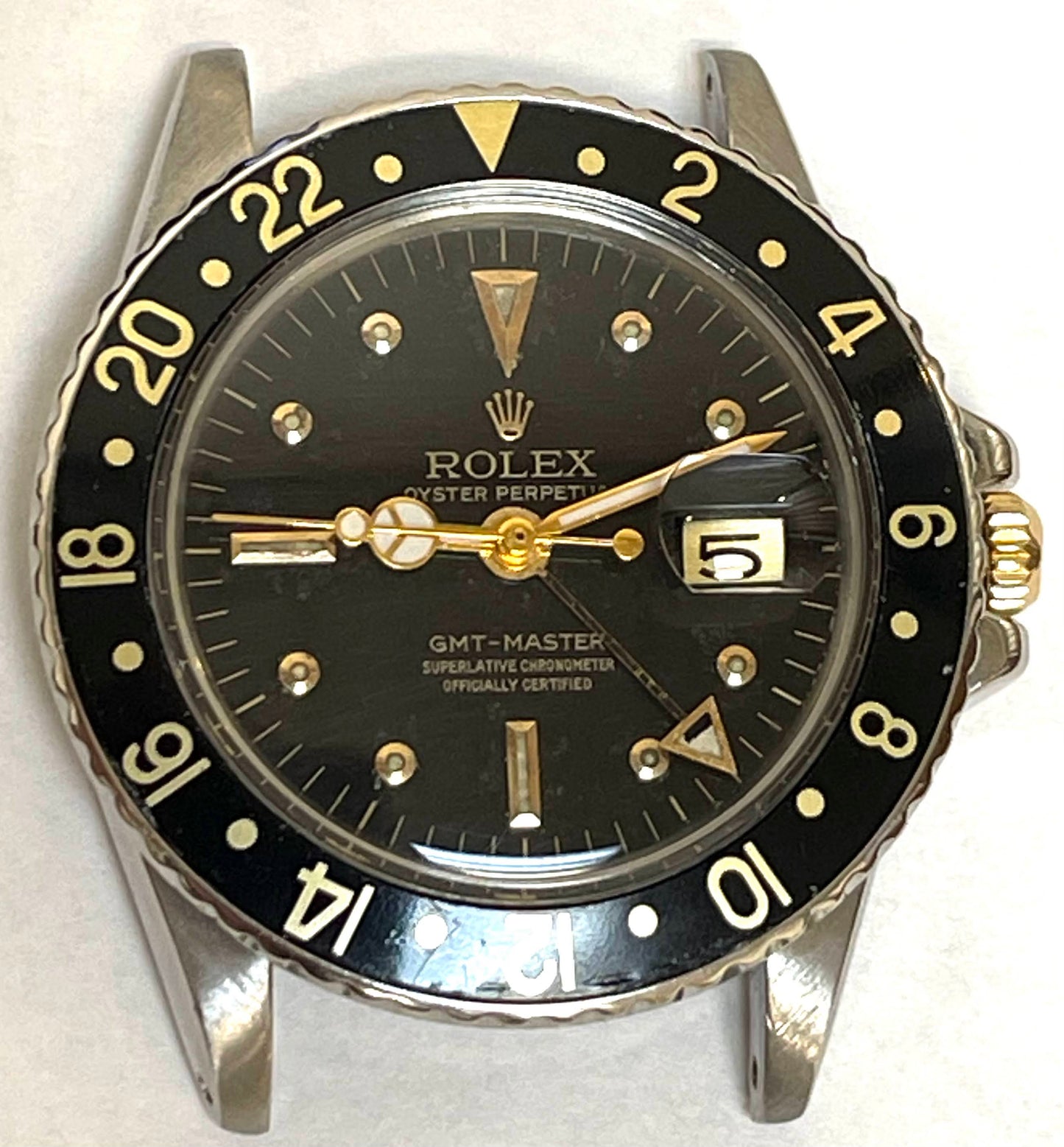 1971 Rolex Gmt-Master 1675 Black Nipple Dial Head Only No Papers 40mm