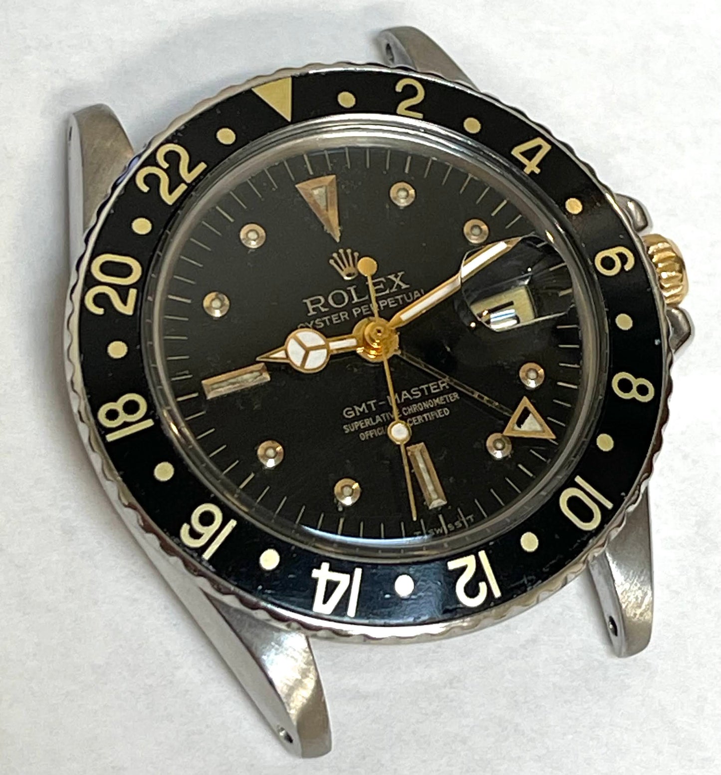 1971 Rolex Gmt-Master 1675 Black Nipple Dial Head Only No Papers 40mm