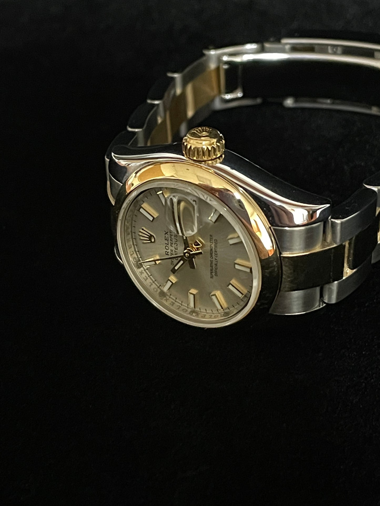 2007 Rolex Ladies Datejust 179163 Silver Dial TT 18kt Oyster No Papers 26mm