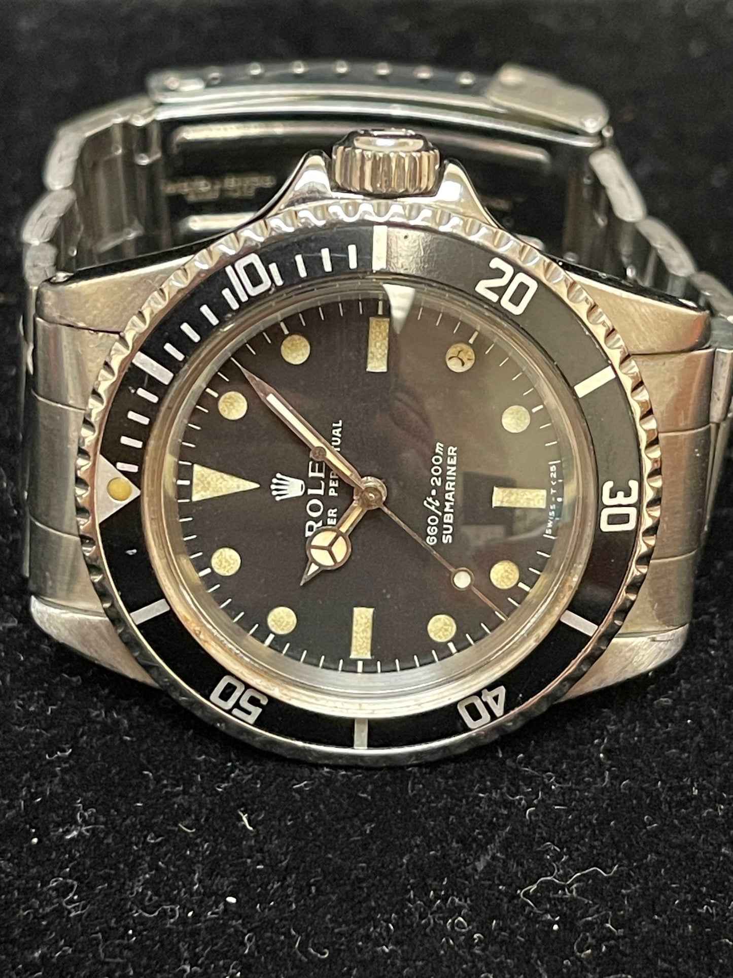 1971 Rolex Submariner 5513 Matte Black Dial SS Oyster No Papers 40mm