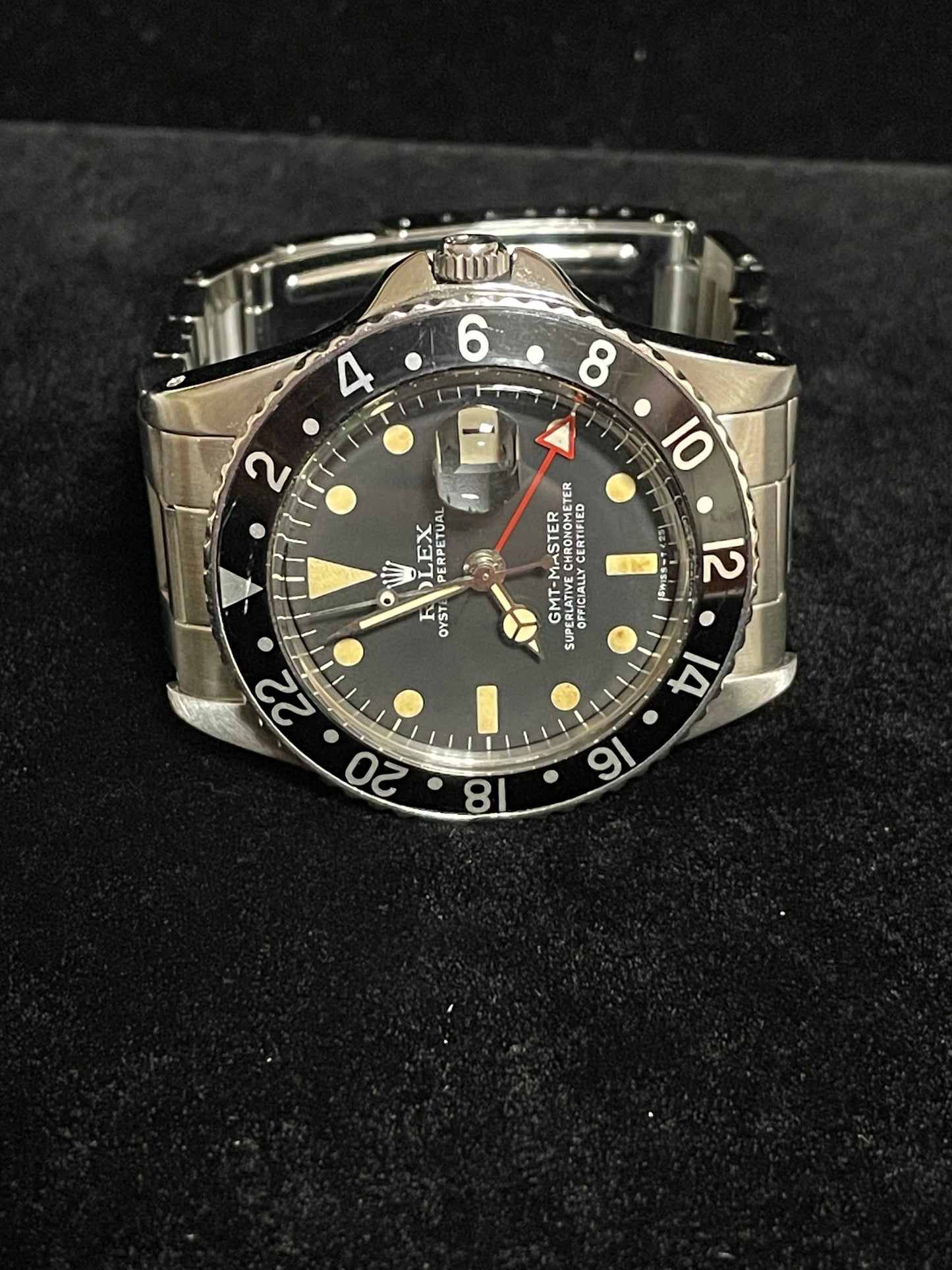 1959 Rolex GMT-Master Eagle Beak 1675 Black Dial SS Oyster No Papers 40mm