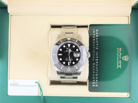 2023 Rolex Sea-Dweller Red Letter 126600 Black Dial SS Oyster With Papers 43mm