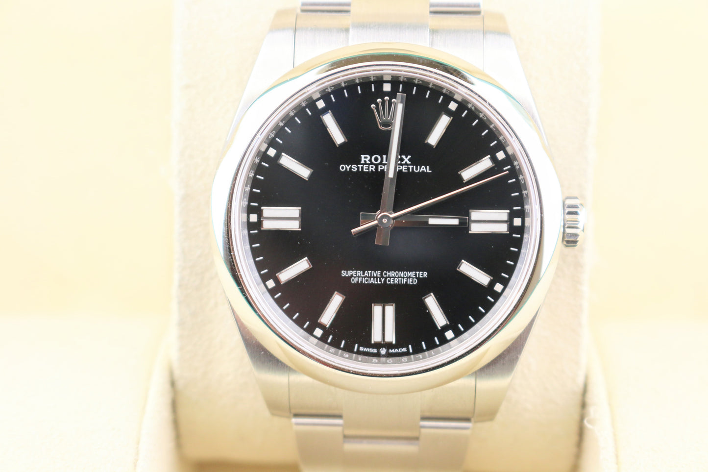 2025 Rolex Oyster Perpetual 124300 Black Dial SS Oyster With Papers 41mm
