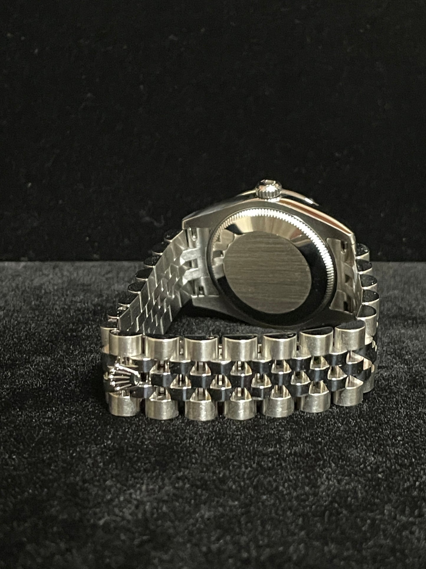 2013 Rolex Datejust 178344 Grey Floral Dial Diamond Bezel SS Jubilee Papers 31mm