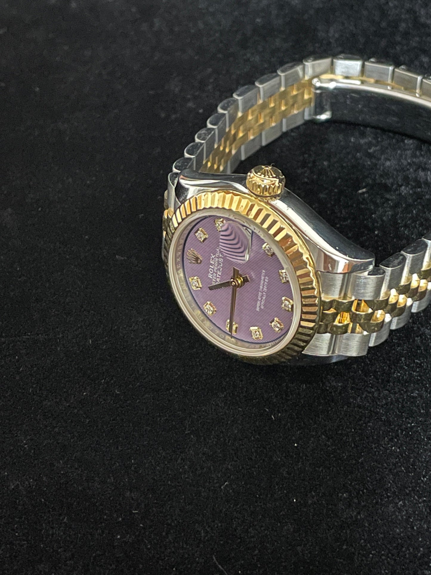 OHA 2020 Rolex Datejust 279173 Lavender Diamond Dial TT Jubilee With Papers 28mm