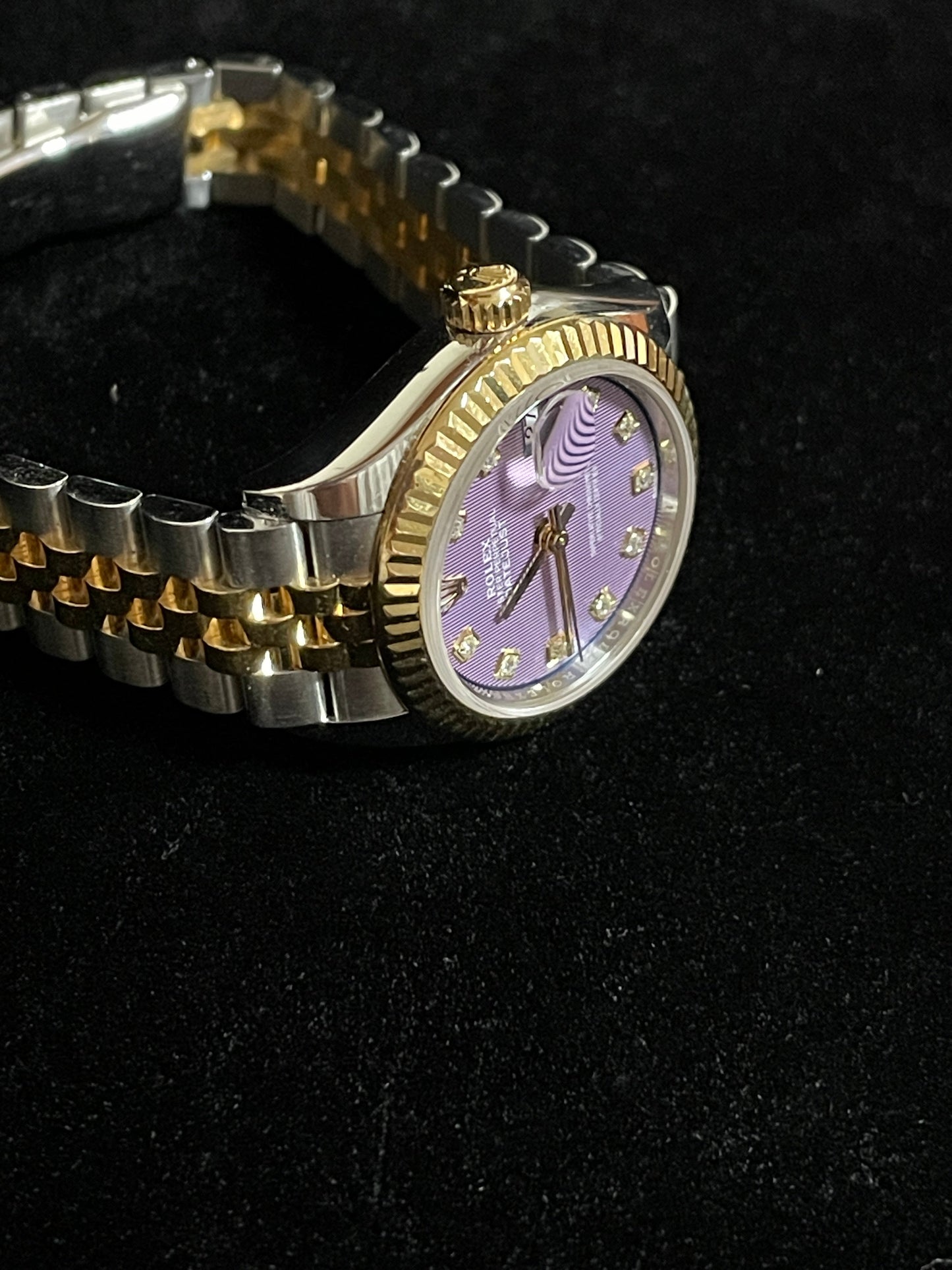 OHA 2020 Rolex Datejust 279173 Lavender Diamond Dial TT Jubilee With Papers 28mm