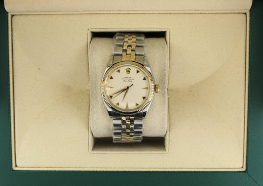 1961 Rolex Air-King 5501 Silver Dial TT Jubilee No Papers 34mm