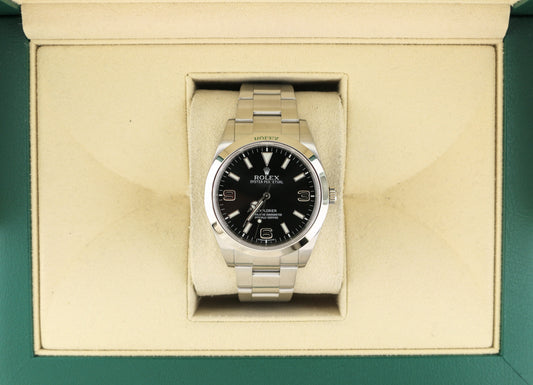 2010 Rolex Explorer 214270 Black Dial SS Oyster No Papers 39mm